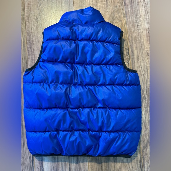 Boys Royal Blue Zip Up Sleeveless Puffer Vest (XS) - Picture 4 of 5